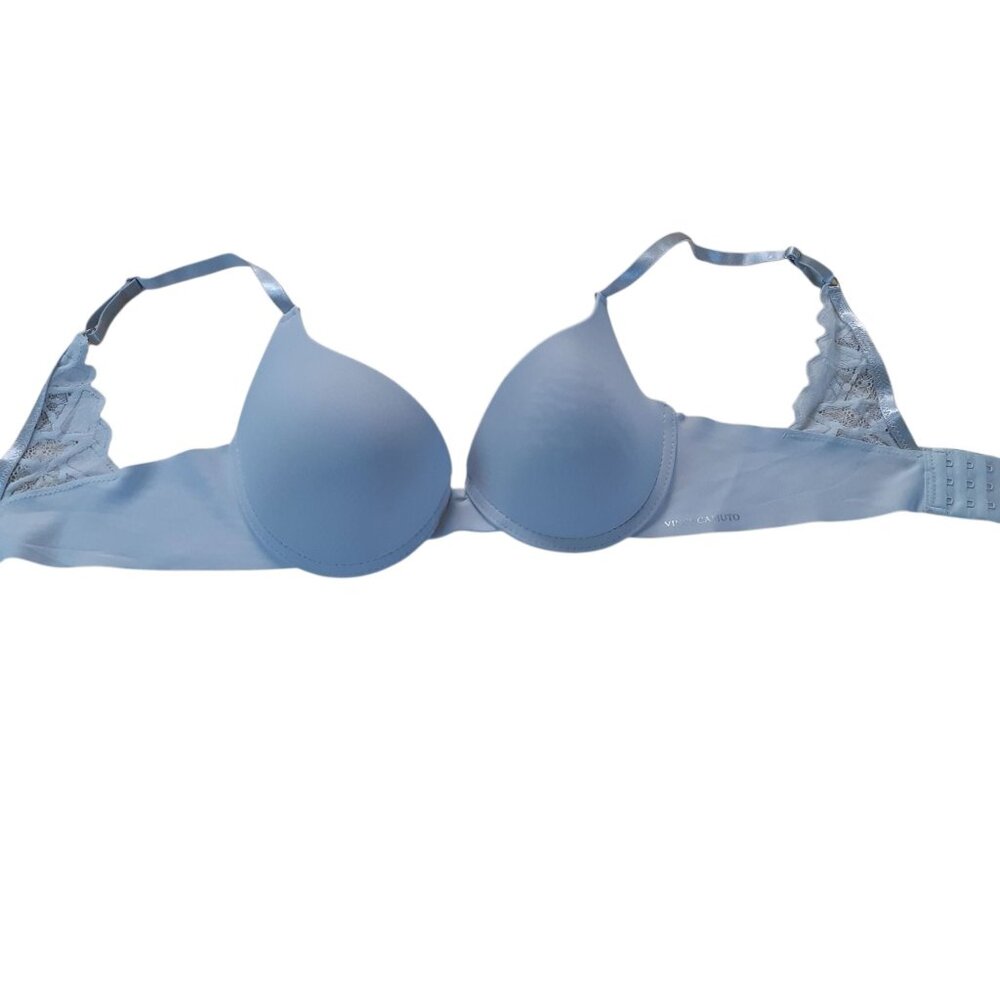 Vince Camuto Push Up Bra Womens Size 34C Gray Underwired Adjustable Strap